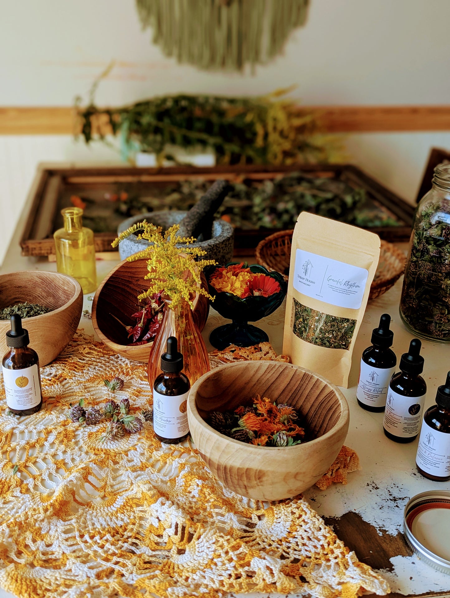 Graceful Rhythm tea + Grace and Balance tincture