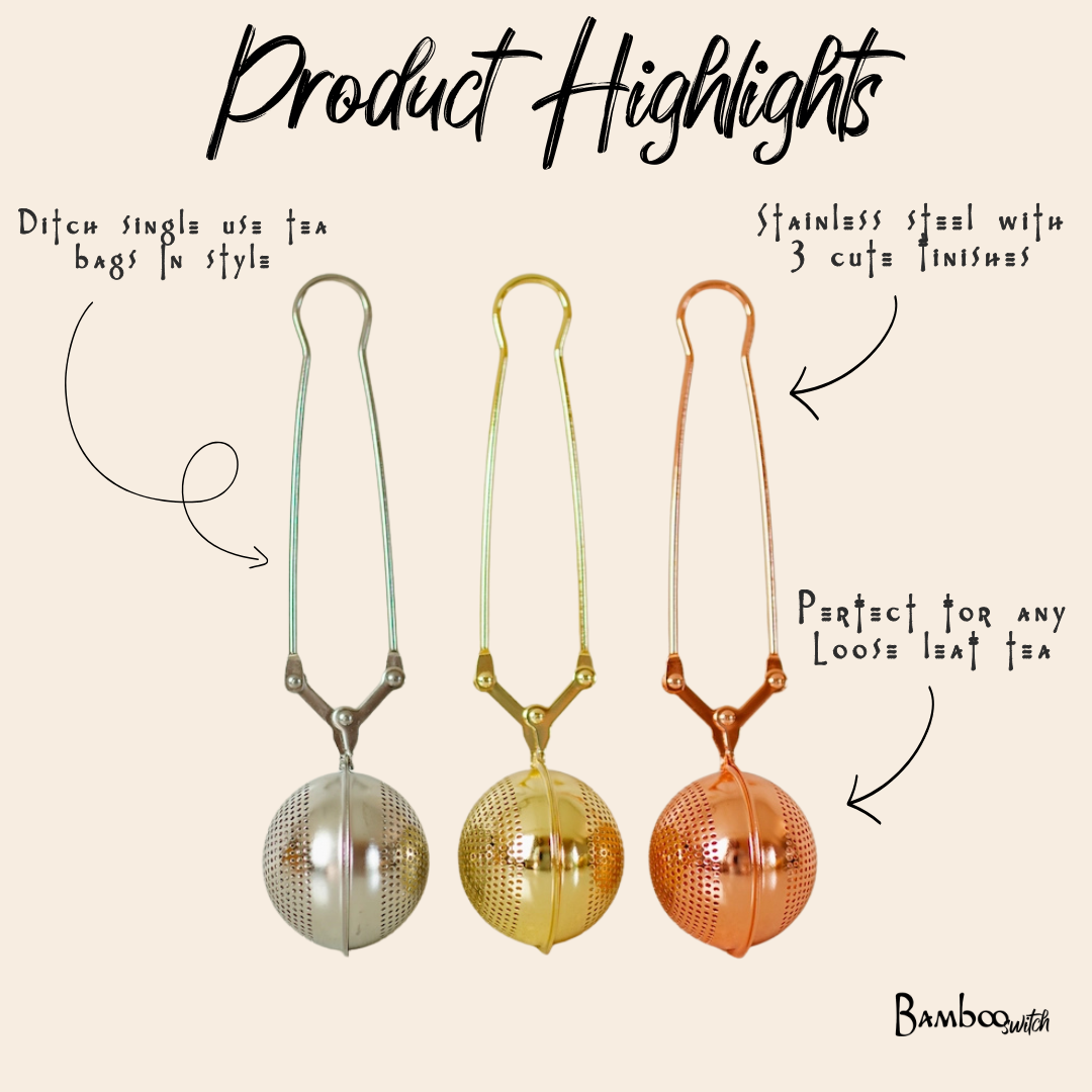 Stainless Steel Tea Strainer | Tea Bestseller: Rose Gold